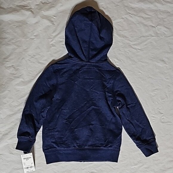 OSH KOSH Zippered Hoodie with Pockets Size 2T Blue New - Picture 3 of 13